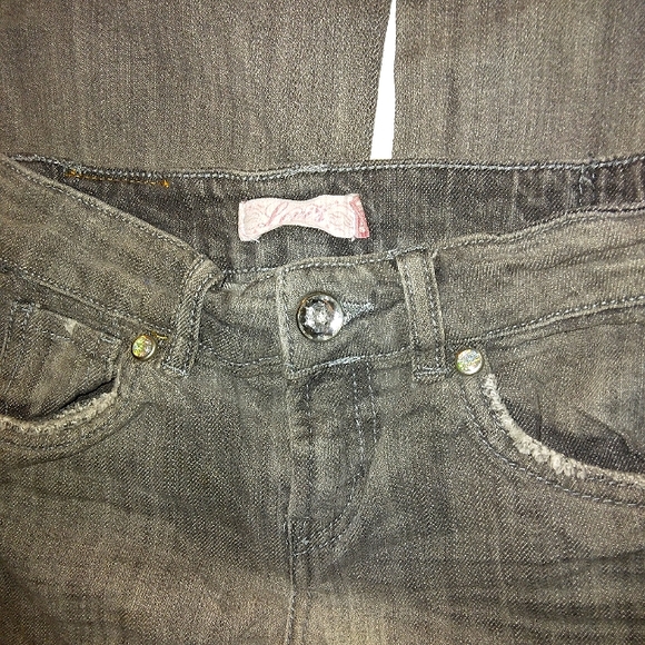 ☆EUC☆LEVI'S☆Little Girls Flare Leg 6X adjustable Waist denim Jeans - Picture 10 of 14